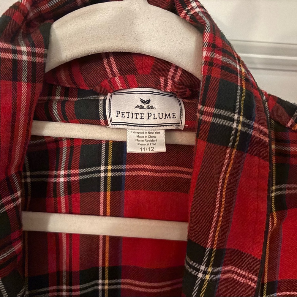 Plaid Kids Pajama Robe - Picture 3 of 3